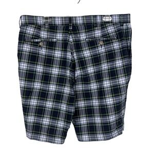 Polo Ralph Lauren Men Plaid Size 36 Golf Shorts Green Blue White